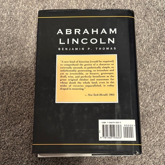 Abraham Lincoln: A Biography by Benjamin P. Thomas - Hardcover - Picture 2 of 2